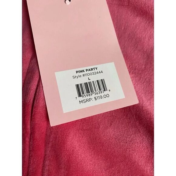 Juicy Couture Velour Track Jacket Hot Pink Full Zip Logo On The Back Women’s L - Picture 5 of 13